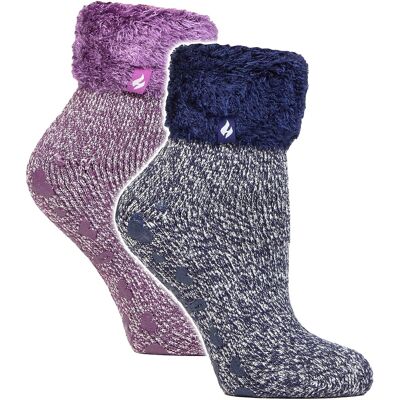 Heat Holders 2-Pack Dames Zachte Lounge Sokken met Antislip 37 - 42 Heat Holders 2-Pack Dames Zachte Lounge Sokken met Antislip 37 - 42