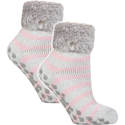 Heat Holders 2-pack Dames Zachte Lounge Sokken met Antislip 37 - 42 Heat Holders 2-pack Dames Zachte Lounge Sokken met Antislip 37 - 42