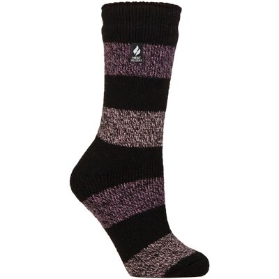 Heat Holders Dames Thermosokken met Wijde Strepenpatroon voor Winter 37 - 42 Heat Holders Dames Thermosokken met Wijde Strepenpatroon voor Winter 37 - 42