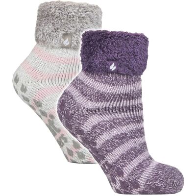 Heat Holders 2-pack Dames Zachte Lounge Sokken met Antislip 37 - 42 Heat Holders 2-pack Dames Zachte Lounge Sokken met Antislip 37 - 42