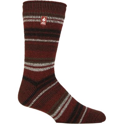 Heat Holders Heren Thermische Gebreide Sokken met Strepen voor de Winter 39 - 45 Heat Holders Heren Thermische Gebreide Sokken met Strepen voor de Winter 39 - 45
