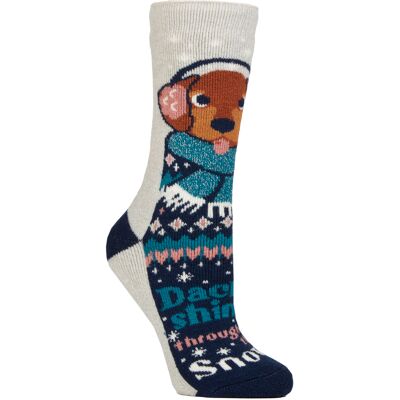 Heat Holders Dames Lite Thermische Kerst Novelty Patroon Sokken 37 - 42 Heat Holders Dames Lite Thermische Kerst Novelty Patroon Sokken 37 - 42