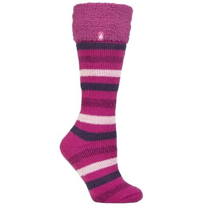 Heat Holders Dames Multikleur Gestreepte Patroon Lange Wellington Boot Thermosokken 37 - 42 Heat Holders Dames Multikleur Gestreepte Patroon Lange Wellington Boot Thermosokken 37 - 42