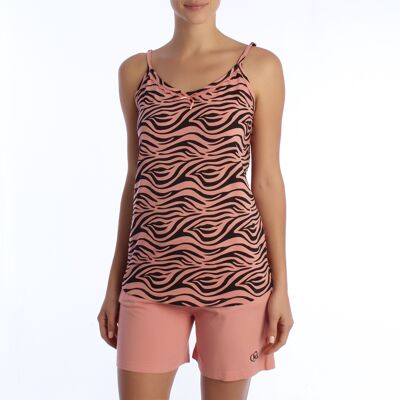 Kisses&Love Dames zomerpyjama 100% katoen KL45200 L Kisses&Love Dames zomerpyjama 100% katoen KL45200 L