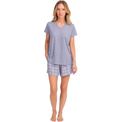 J&J Brothers JJBFH0600 Korte mouwen pyjama voor dames XL J&J Brothers JJBFH0600 Korte mouwen pyjama voor dames XL