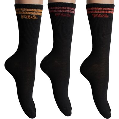 Fila Pakket-3 Lange Katoenen Sokken F3266 voor Dames 35.5 - 38 Fila Pakket-3 Lange Katoenen Sokken F3266 voor Dames 35.5 - 38