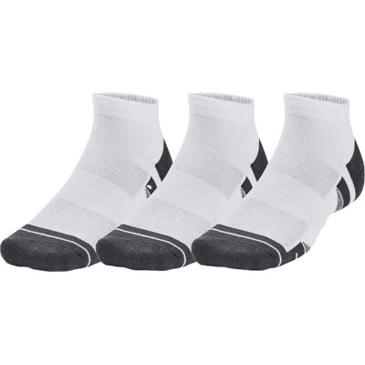 Under Armour Performance Tech Sokken voor volwassenen (pak van 3) (Wit) M Under Armour Performance Tech Sokken voor volwassenen (pak van 3) (Wit) M