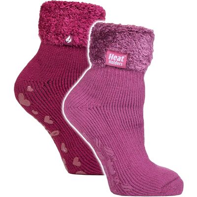 Heat Holders 2-pack Dames Zachte Lounge Sokken met Antislip 37 - 42 Heat Holders 2-pack Dames Zachte Lounge Sokken met Antislip 37 - 42
