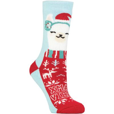 Vrouwen Fluffy Kerstsokken van Heat Holders Lite 37 - 42 Vrouwen Fluffy Kerstsokken van Heat Holders Lite 37 - 42