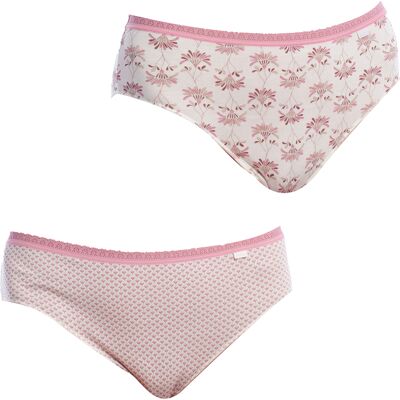 Janira 2-pack Brislip Coquettes 1031792 Slips voor dames XL Janira 2-pack Brislip Coquettes 1031792 Slips voor dames XL