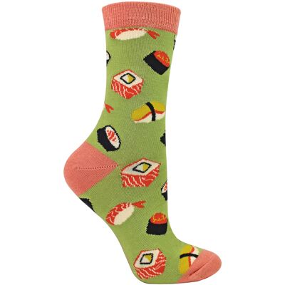 Miss Sparrow Dames Sushi Motief Bamboosokken 37 - 42 Miss Sparrow Dames Sushi Motief Bamboosokken 37 - 42