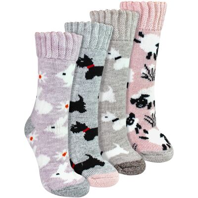 Sock Snob 4 Paar Dames Dikke Warme Bed Sokken 37 - 42 Sock Snob 4 Paar Dames Dikke Warme Bed Sokken 37 - 42