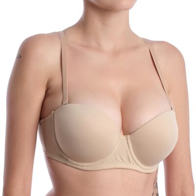 Lormar Dames Ondersteunende Push-up Beha PURA-BANDEAU 70B Lormar Dames Ondersteunende Push-up Beha PURA-BANDEAU 70B