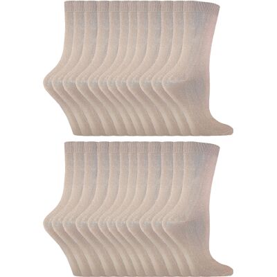 Sock Snob 24 Paar Dames Effen Katoenrijke Kousen 37-40 Sock Snob 24 Paar Dames Effen Katoenrijke Kousen 37-40
