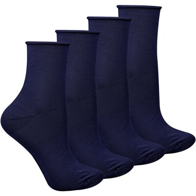 Steven 4 Paar Dames Bamboe Sensorische Sokken - Zachte Naadloze Comfortcomfort Sokken voor de Hele Dag Steven 4 Paar Dames Bamboe Sensorische Sokken - Zachte Naadloze Comfortcomfort Sokken voor de Hele Dag