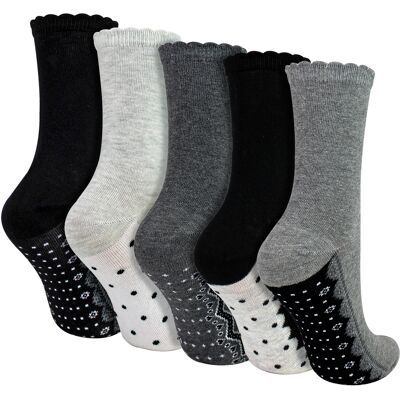Sock Snob 5 Paar Dames Sokken met Kant Effect - Zachte Katoenen Everyday Sokken 37 - 42 Sock Snob 5 Paar Dames Sokken met Kant Effect - Zachte Katoenen Everyday Sokken 37 - 42