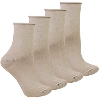 Steven 4 Paar Dames Bamboe Sensory Sokken - Zachte Naadloze Comfort Sokken voor de Hele Dag Steven 4 Paar Dames Bamboe Sensory Sokken - Zachte Naadloze Comfort Sokken voor de Hele Dag