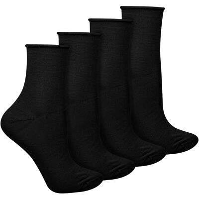 Steven 4 Pairs Dames Bamboe Sensorische Sokken - Zachte Naadloze Sokken voor Comfort De Hele Dag Steven 4 Pairs Dames Bamboe Sensorische Sokken - Zachte Naadloze Sokken voor Comfort De Hele Dag