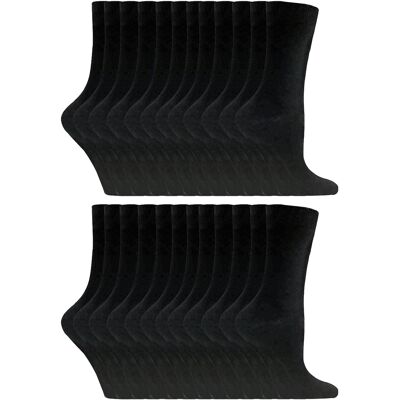 Sock Snob 24 Paar Dames Effen Katoenen Rijke Kousen 37-40 Sock Snob 24 Paar Dames Effen Katoenen Rijke Kousen 37-40