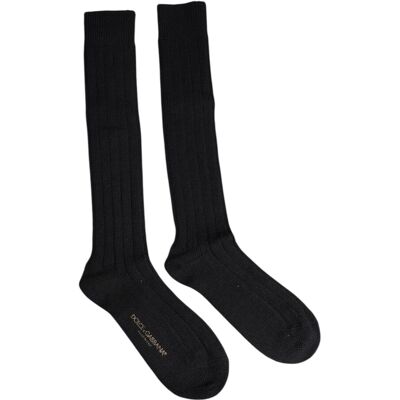 Dolce & Gabbana Geribbelde Katoenen Kousen M Dolce & Gabbana Geribbelde Katoenen Kousen M