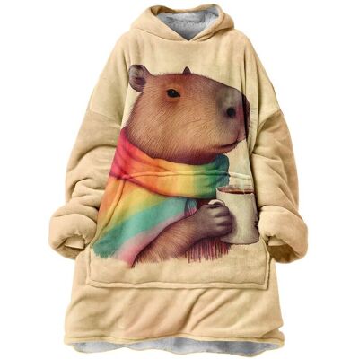 Mr. Gugu & Miss Go "Autumn Capybara fm" Knuffeltrui Huggie One Size Mr. Gugu & Miss Go "Autumn Capybara fm" Knuffeltrui Huggie One Size