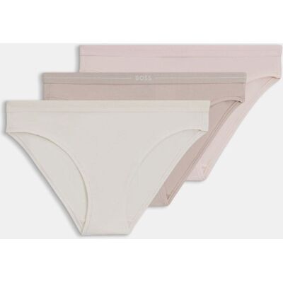 Dames Boss 3-pack slips met logo en tailleband in meerdere kleuren. XL Dames Boss 3-pack slips met logo en tailleband in meerdere kleuren. XL