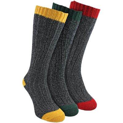 Sock Snob 3 Paar Extra Lange Warme Wol Dames Sokken 37 - 42 Sock Snob 3 Paar Extra Lange Warme Wol Dames Sokken 37 - 42