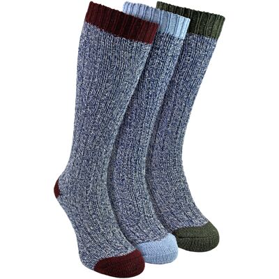 Sock Snob 3 Paar Extra Lange Warme Wollen Dames Sokken 37 - 42 Sock Snob 3 Paar Extra Lange Warme Wollen Dames Sokken 37 - 42