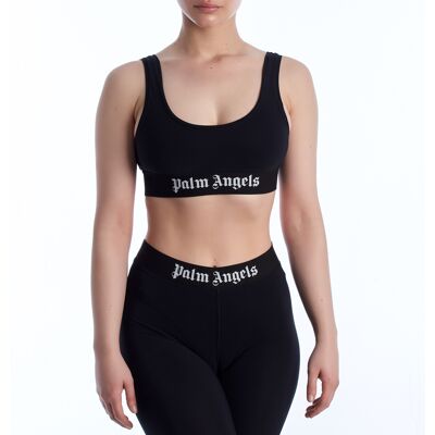 Palm Angels Dames Sporttop met Logo PWVO010C99FAB0011001 S Palm Angels Dames Sporttop met Logo PWVO010C99FAB0011001 S
