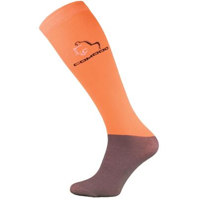 COMODO Microfibre Paardrijsokken - Oranje - Sokken COMODO Microfibre Paardrijsokken - Oranje - Sokken