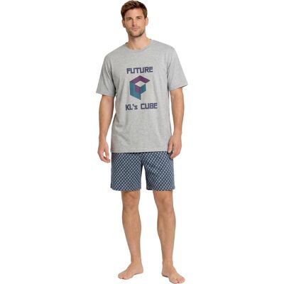 Kisses&Love Heren Katoenen Zomer Korte Pyjama's KL30000 2XL Kisses&Love Heren Katoenen Zomer Korte Pyjama's KL30000 2XL