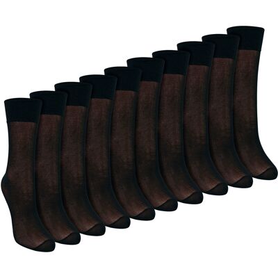 Sock Snob 10-Pack Dames Enkelsokken 15 Denier Lichtgewicht Transparante Sokken 37 - 42 Sock Snob 10-Pack Dames Enkelsokken 15 Denier Lichtgewicht Transparante Sokken 37 - 42