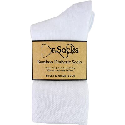 Dr.Socks 4-Pack Dames Bamboe Diabetische Sokken Zacht Ademend Niet Drukkend 37 - 42 Dr.Socks 4-Pack Dames Bamboe Diabetische Sokken Zacht Ademend Niet Drukkend 37 - 42