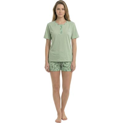 Kisses&Love Dames Zomer Korte Mouwen Katoenen Pyjama's KL40000 2XL Kisses&Love Dames Zomer Korte Mouwen Katoenen Pyjama's KL40000 2XL
