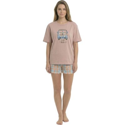 Kisses&Love Dames Zomer Korte Mouwen Katoenen Pyjama's KL40000 2XL Kisses&Love Dames Zomer Korte Mouwen Katoenen Pyjama's KL40000 2XL