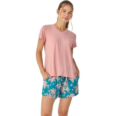 J&J Brothers Dames Zomer Korte Mouwen Pyjama's JJB35 S J&J Brothers Dames Zomer Korte Mouwen Pyjama's JJB35 S