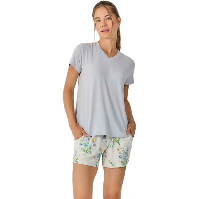 J&J Brothers Dames Zomer Korte Mouwen Pyjama JJB42 L J&J Brothers Dames Zomer Korte Mouwen Pyjama JJB42 L