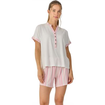 J&J Brothers Dames Zomer Korte Mouwen Pyjama's JJB29 S J&J Brothers Dames Zomer Korte Mouwen Pyjama's JJB29 S