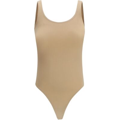 Wolford Beige Katoenen Bodysuit M Wolford Beige Katoenen Bodysuit M