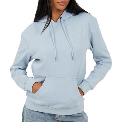 Brave Soul Dames/Dames Trekkoordhoodie (Lichtblauw) 38 Brave Soul Dames/Dames Trekkoordhoodie (Lichtblauw) 38