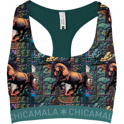 Muchachomalo Chicamala Racerback - Dames Sportbh M Muchachomalo Chicamala Racerback - Dames Sportbh M