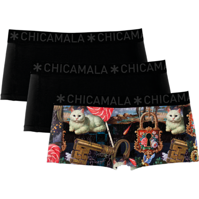 Muchachomalo Chicamala Boxershort - 3-Pack - Vrouwen Ondergoed M Muchachomalo Chicamala Boxershort - 3-Pack - Vrouwen Ondergoed M
