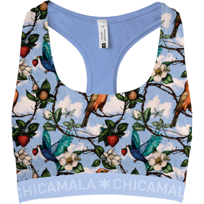 Muchachomalo Chicamala Racerback - Dames Sportbh M Muchachomalo Chicamala Racerback - Dames Sportbh M