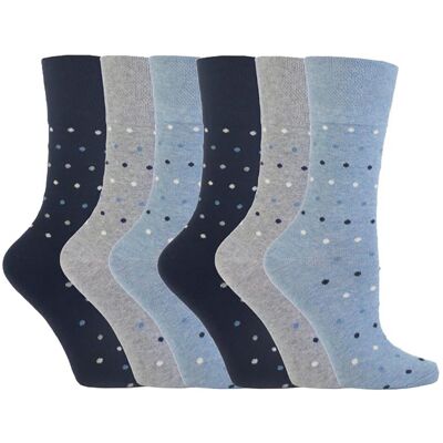 Gentle Grip 6 paar sokken zonder elastiek damessokken met zachte grip - LGG49 37 - 42 Gentle Grip 6 paar sokken zonder elastiek damessokken met zachte grip - LGG49 37 - 42