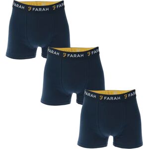 Farah Heren Aveleer Boxershorts (Set van 3) (Marine) 2XL Farah Heren Aveleer Boxershorts (Set van 3) (Marine) 2XL