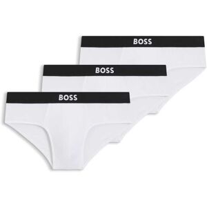 Boss 3-pack herenslip met logo in wit M Boss 3-pack herenslip met logo in wit M