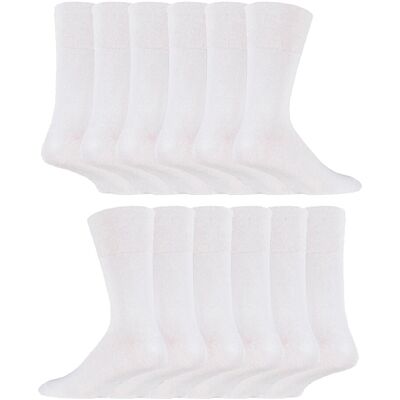 IOMI - 12 paar Gentle Grip Top Diabetische Sokken - Wit 39 - 45 IOMI - 12 paar Gentle Grip Top Diabetische Sokken - Wit 39 - 45