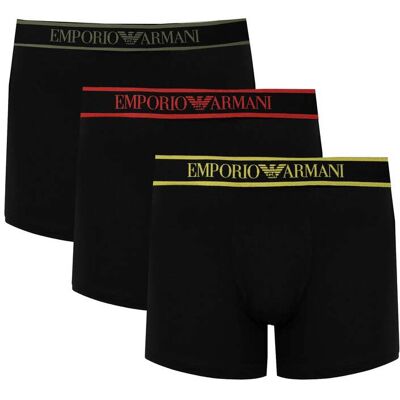 Emporio Armani Boxershorts 3 Pack Mannen zwart XL Emporio Armani Boxershorts 3 Pack Mannen zwart XL