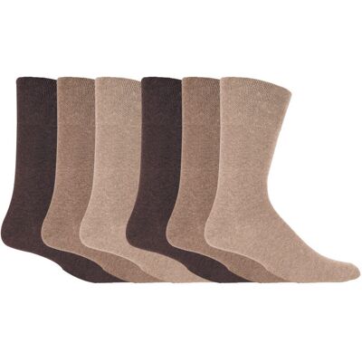 IOMI - Set van 6 sokken zonder elastiek diabetische sokken voor heren - Beige 12-15 IOMI - Set van 6 sokken zonder elastiek diabetische sokken voor heren - Beige 12-15