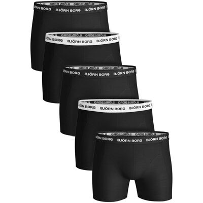 Bjorn Borg Björn Borg - 5 Paar Herenslips Katoenen Stretch Boxer Shorts Ondergoed - Zwart / Wit S Bjorn Borg Björn Borg - 5 Paar Herenslips Katoenen Stretch Boxer Shorts Ondergoed - Zwart / Wit S